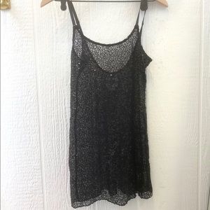 Black sequin dress
